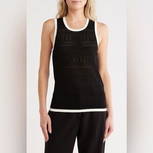 Jason wu Pointelle Sleeveless Sweater size medium